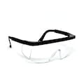 Optic Max Clear Safety Glasses, Adjustable Temples 120C